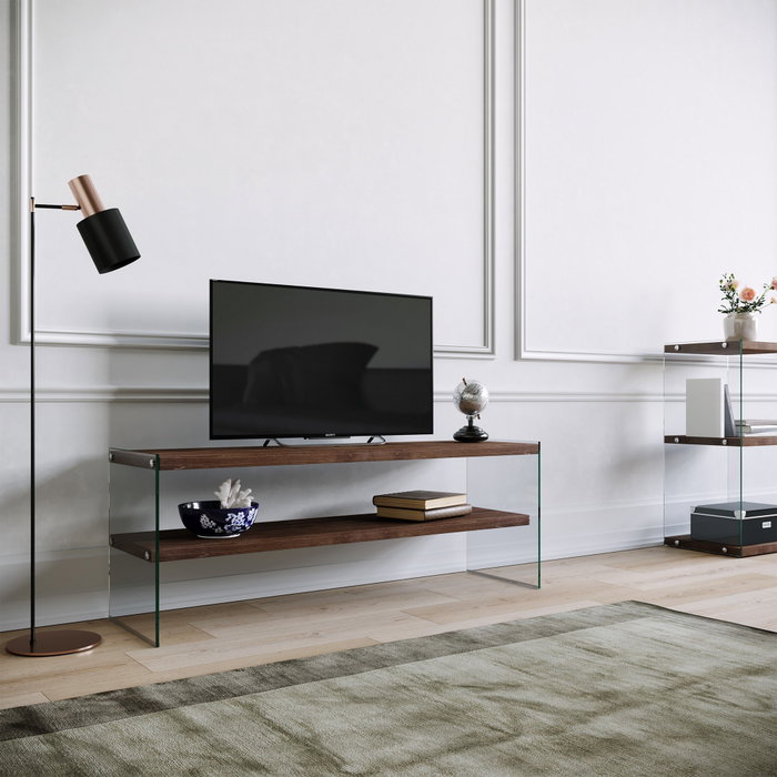 Hanah Home TV1003 Soporte de TV en Nogal Hanah Home TV1003 Soporte de TV en Nogal